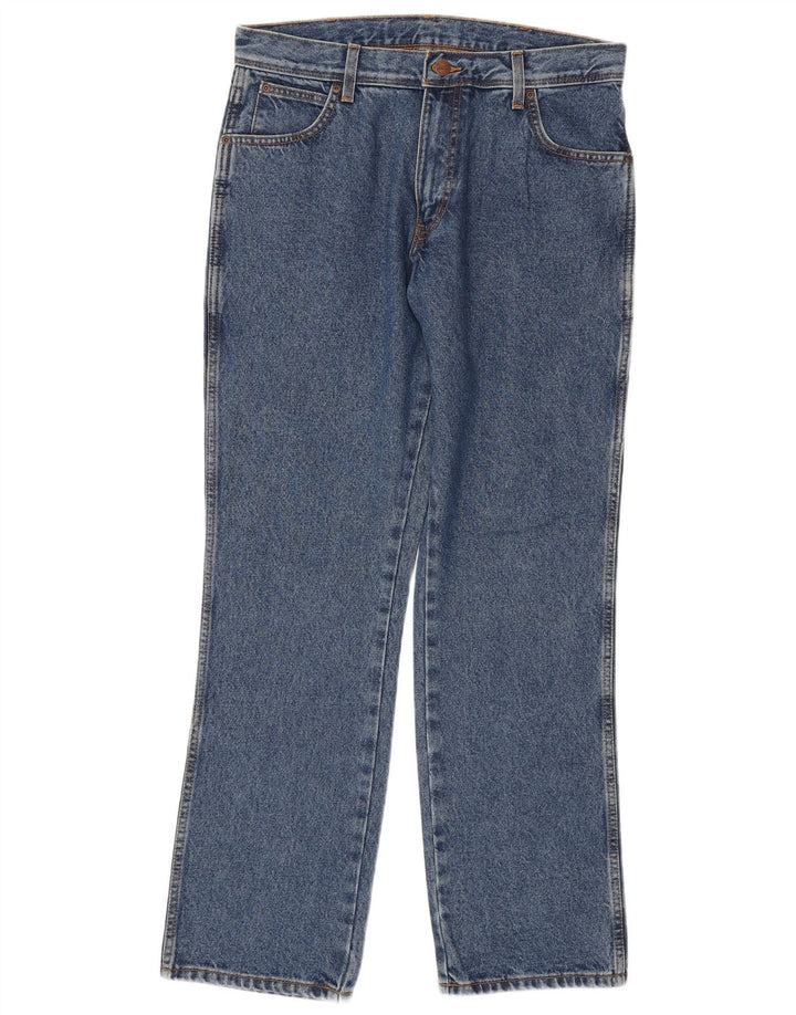 Wrangler muške ravne traperice regularnog kroja W34 L32 plavi pamuk