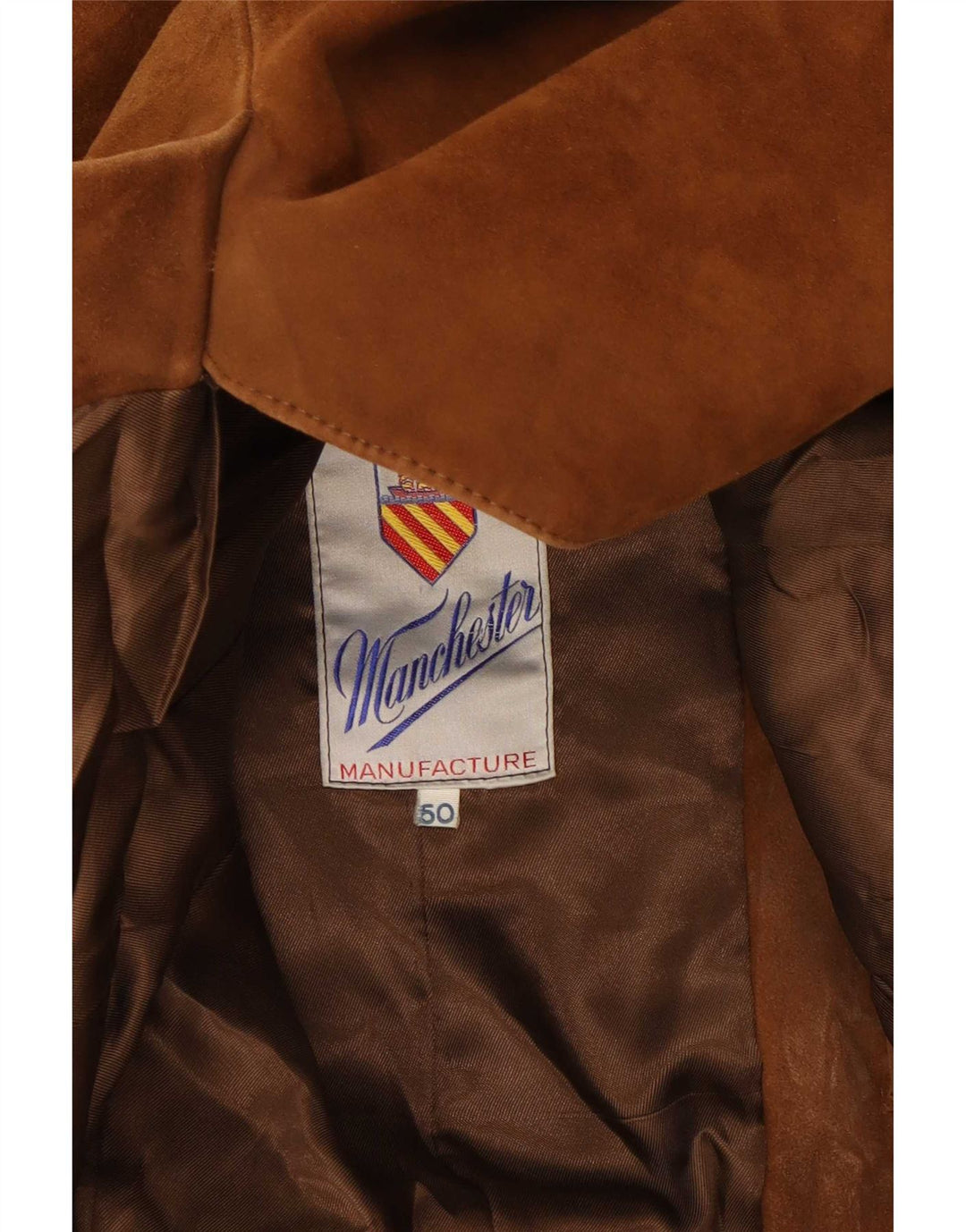 Vintage muška jakna od brušene kože s 3 gumba IT 50 Large Brown