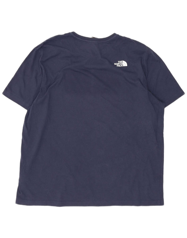 The North Face muška majica s grafičkim motivima 2XL tamnoplavi pamuk