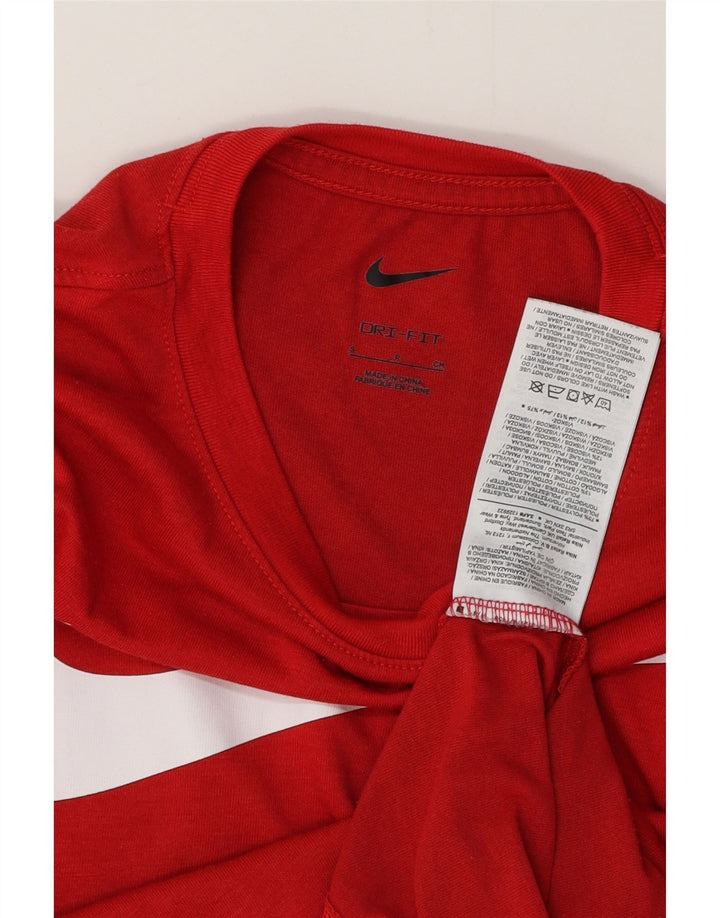 NIKE muška Dri Fit majica kratkih rukava mala crvena poliester