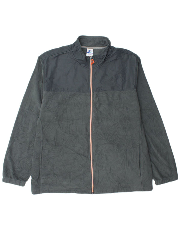 Početna muška jakna od flisa UK 44 2XL sivi poliester