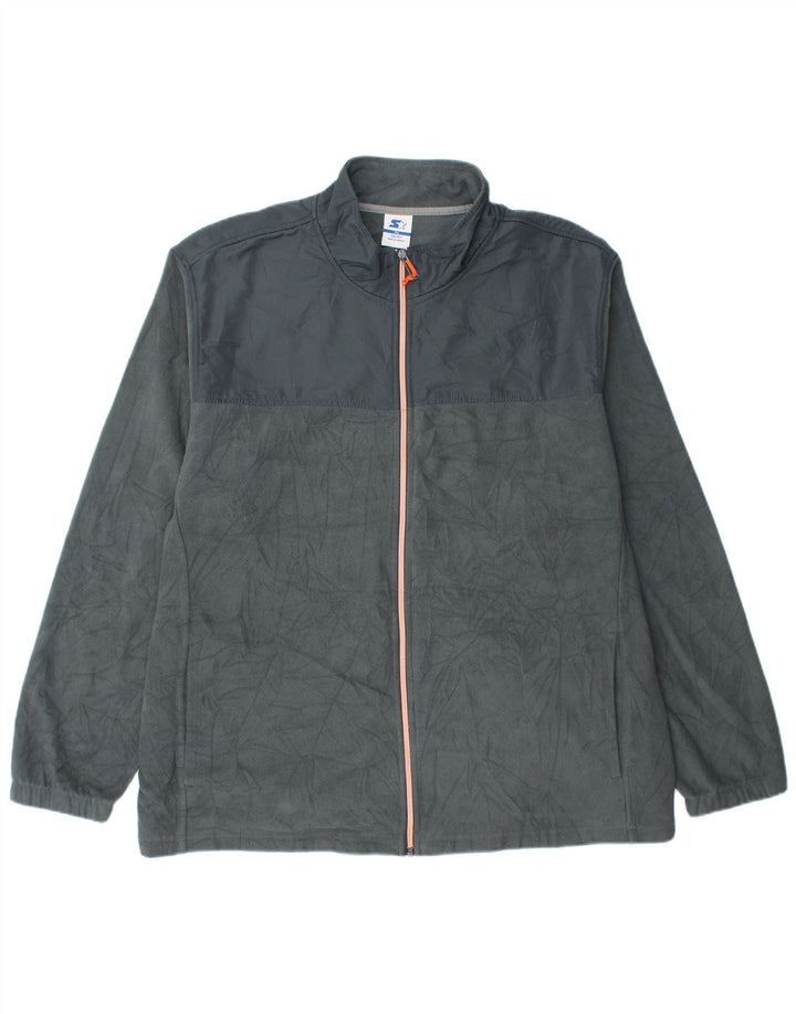 Početna muška jakna od flisa UK 44 2XL sivi poliester