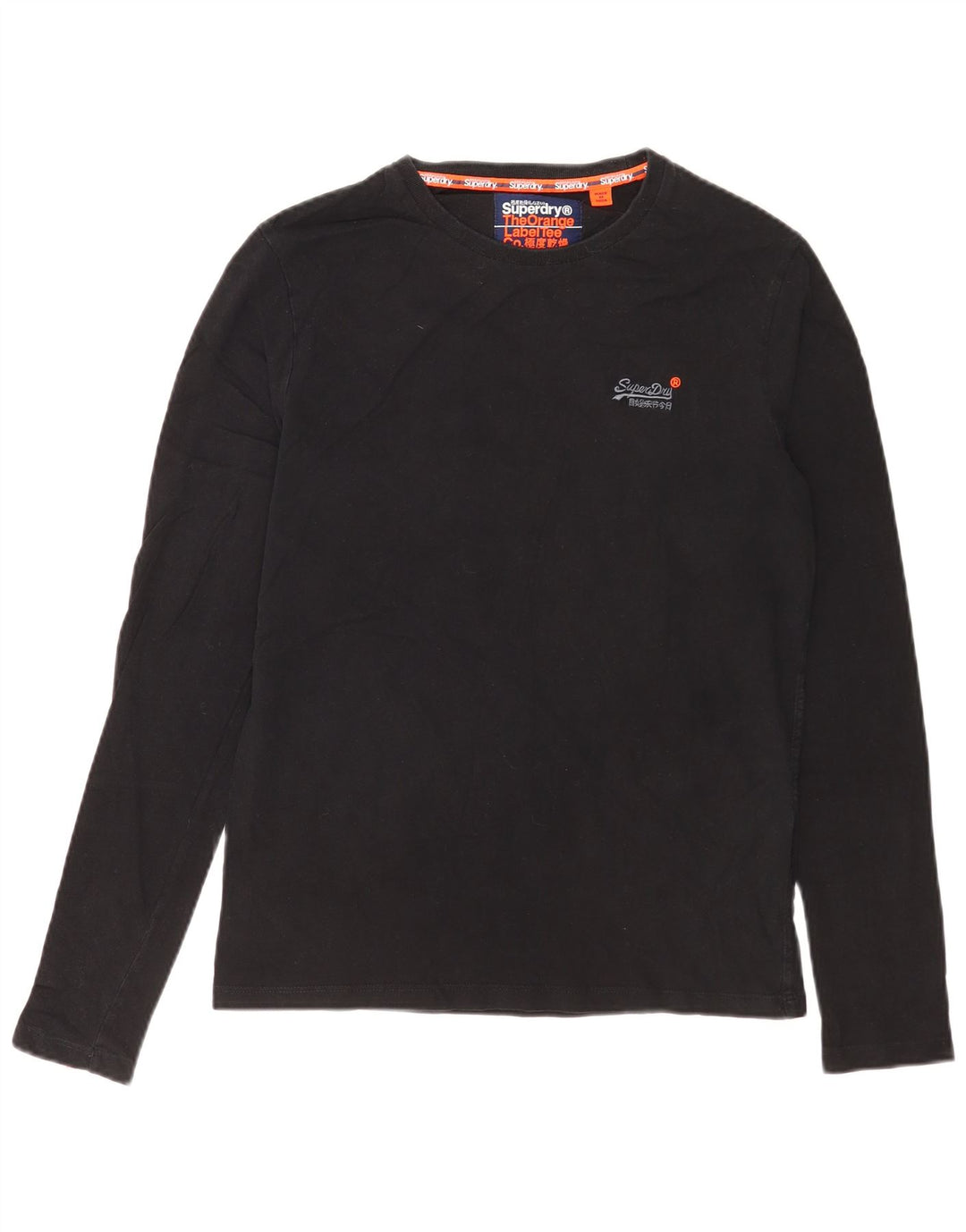 Superdry muška majica dugih rukava, srednje crni pamuk