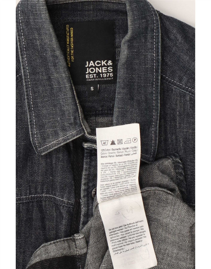 Jack & Jones muška traper košulja Mala tamnoplava pamuk