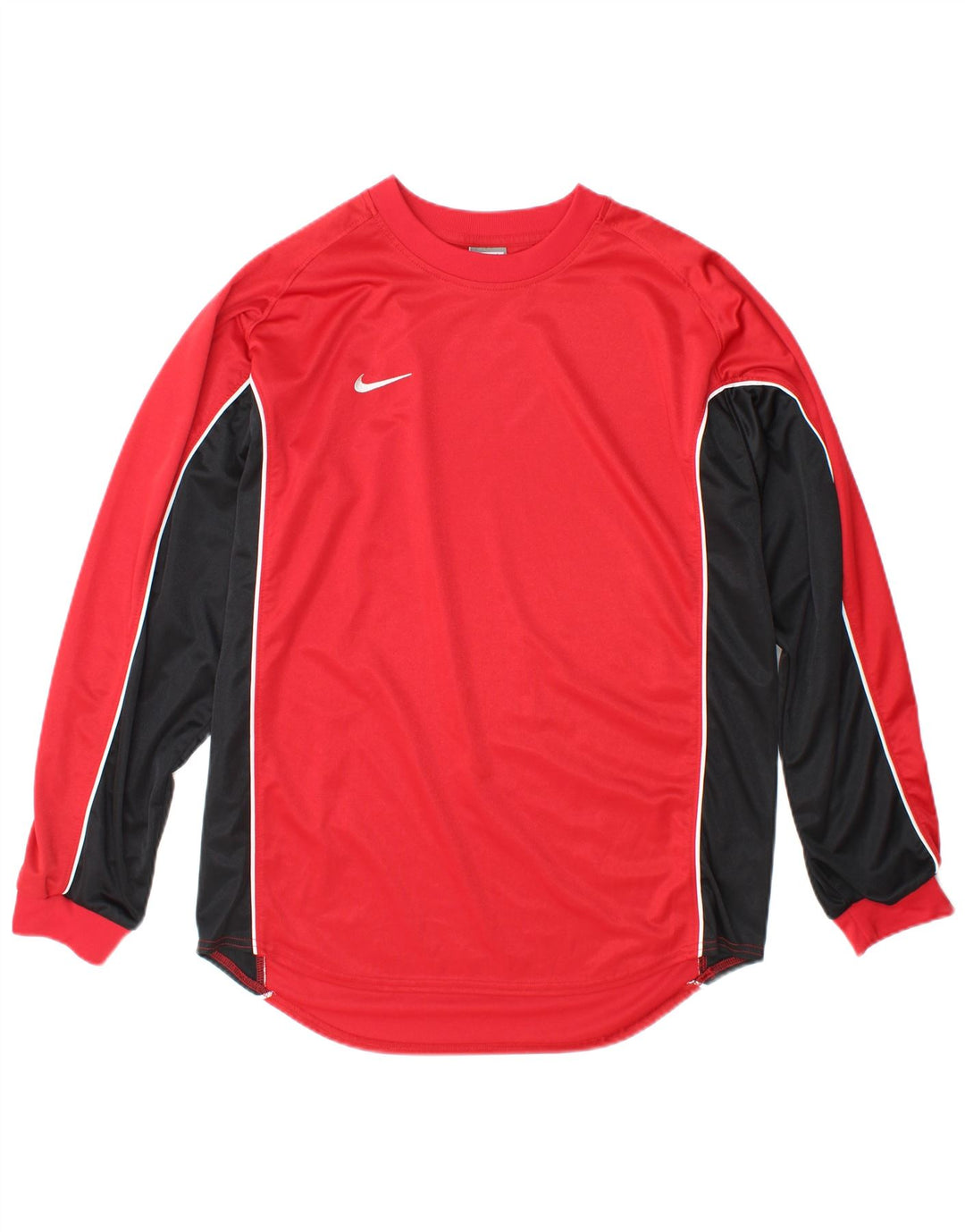 Nike Muška majica dugih rukava UK 42/44 veliki crveni poliester u boji