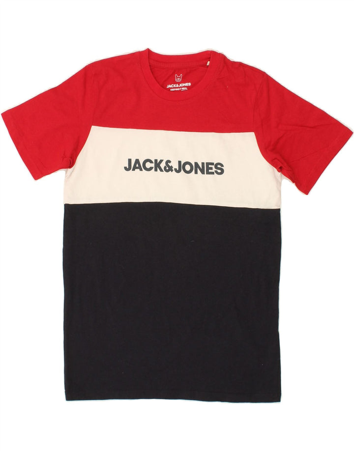 JACK & JONES Boys Graphic T-Shirt Top 13-14 Years Multicoloured Vintage Jack & Jones and Second-Hand Jack & Jones from Messina Hembry 