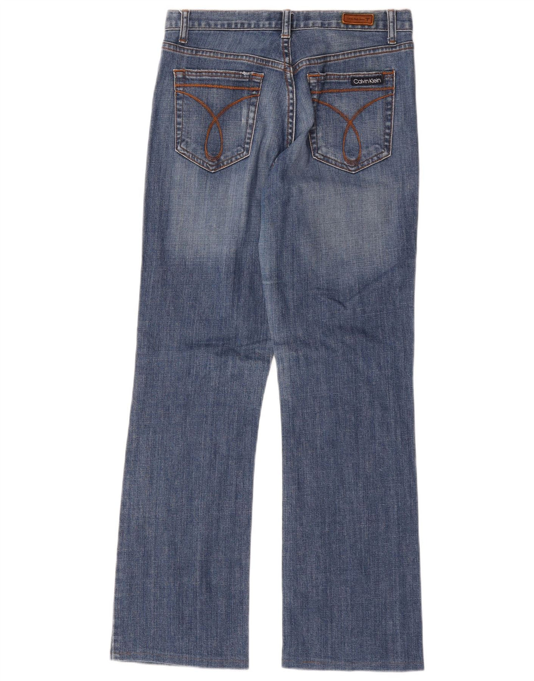 Ženske traperice Calvin Klein Bootcut US 6 srednje W32 L31 plavi pamuk
