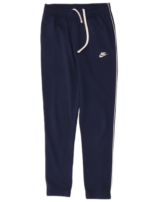 Nike ženske hlače za trenirku UK 10 male tamnoplave poliesterske