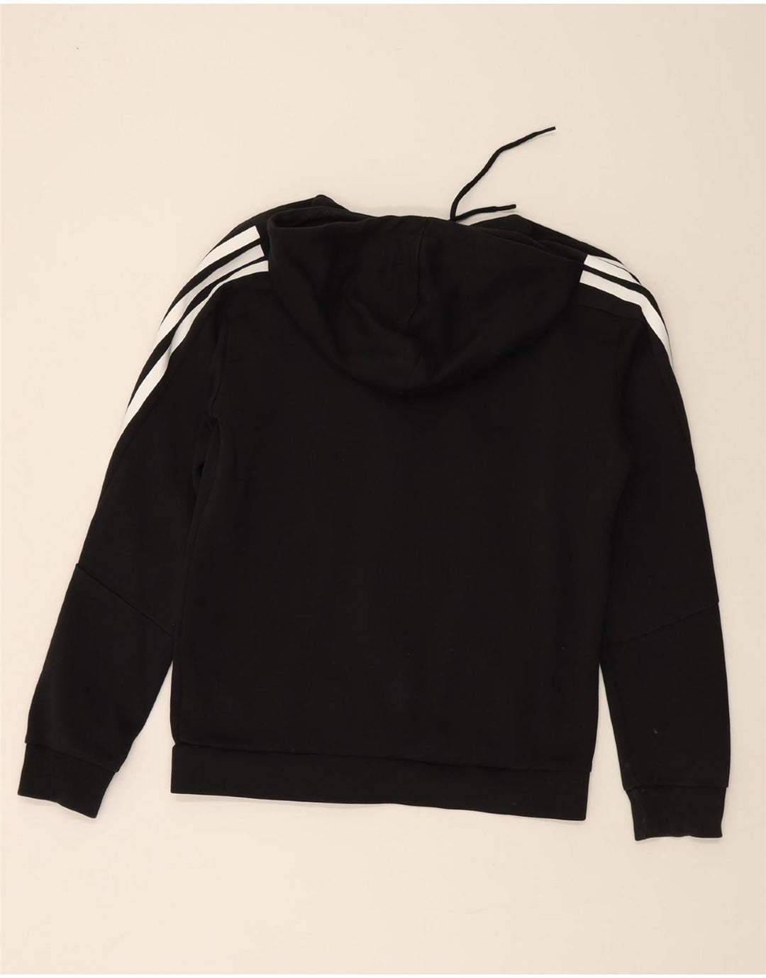 ADIDAS Mens Zip Hoodie Sweater Medium Black Cotton Vintage Adidas and Second-Hand Adidas from Messina Hembry 