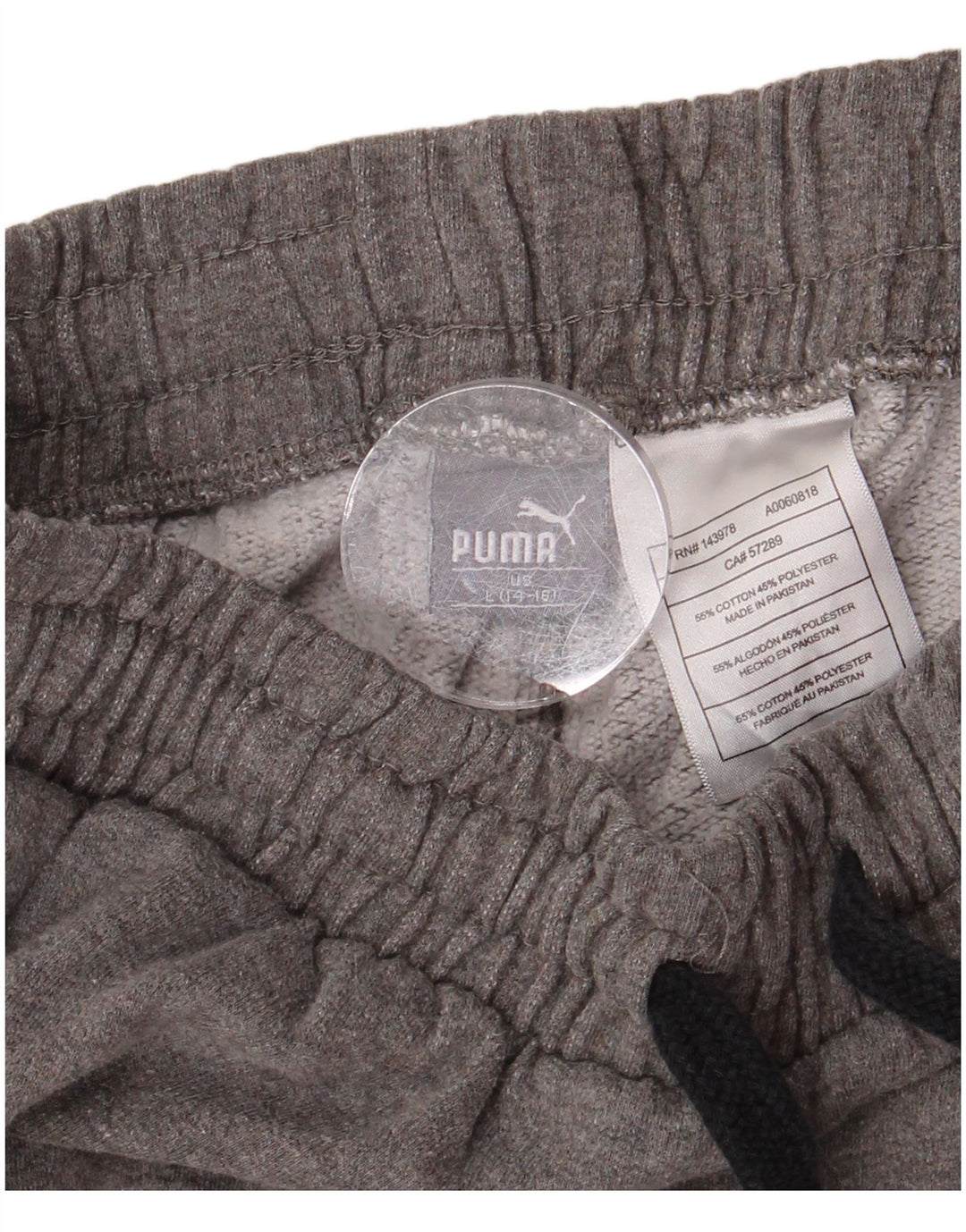 PUMA Trenirke za dječake, 14-15 godina, pamučne velike sive pruge