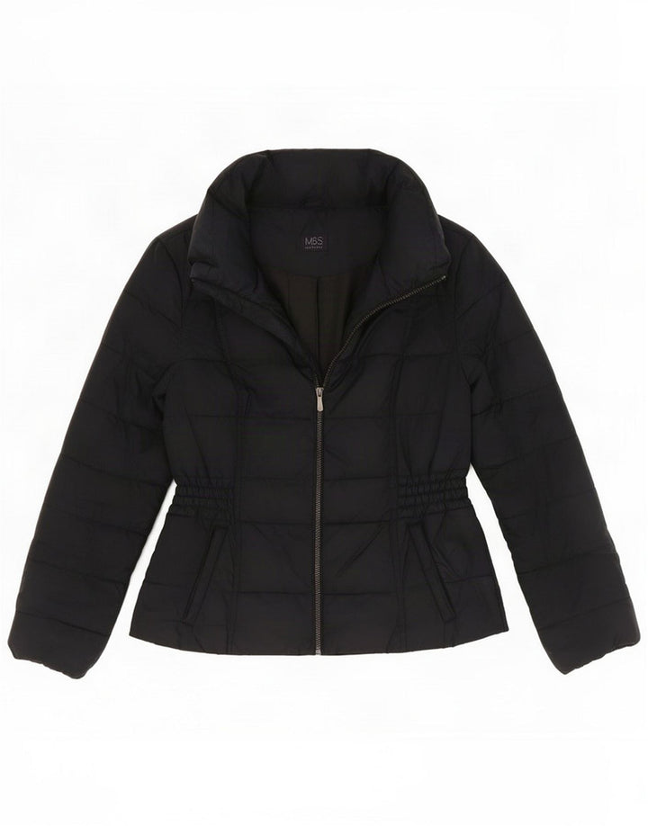 Ženska podstavljena jakna Marks & Spencer UK 12 Medium Navy Blue Polyester