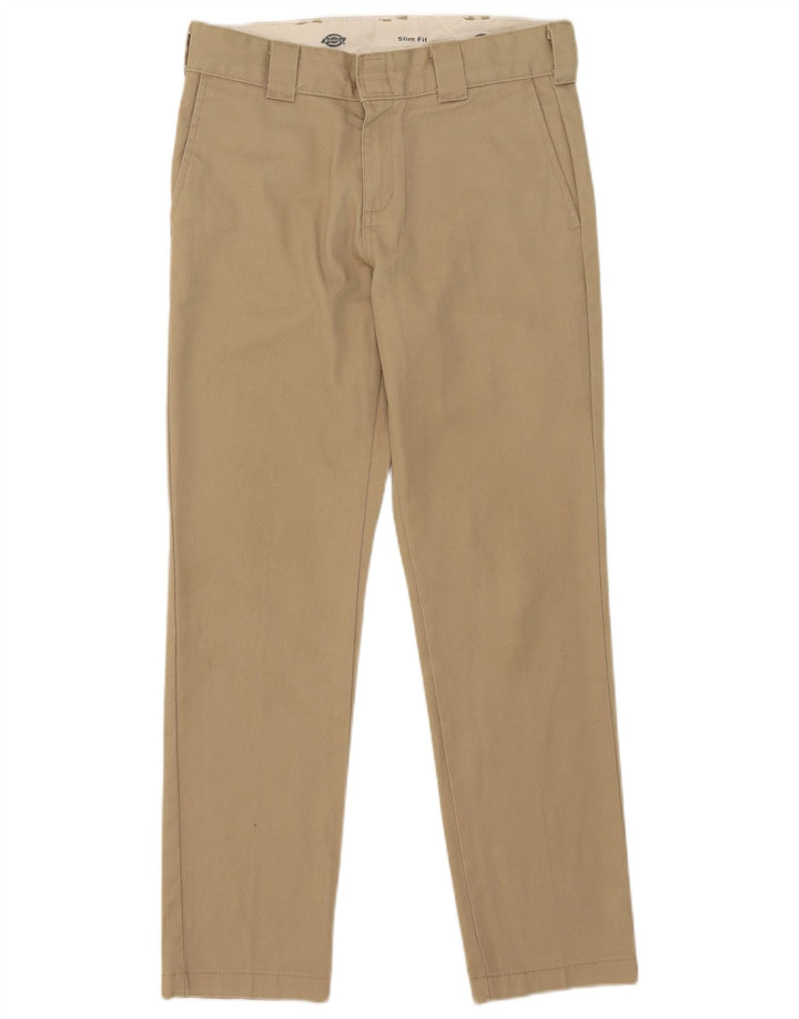DICKIES Muške uske chino hlače W29 L30 bež poliester