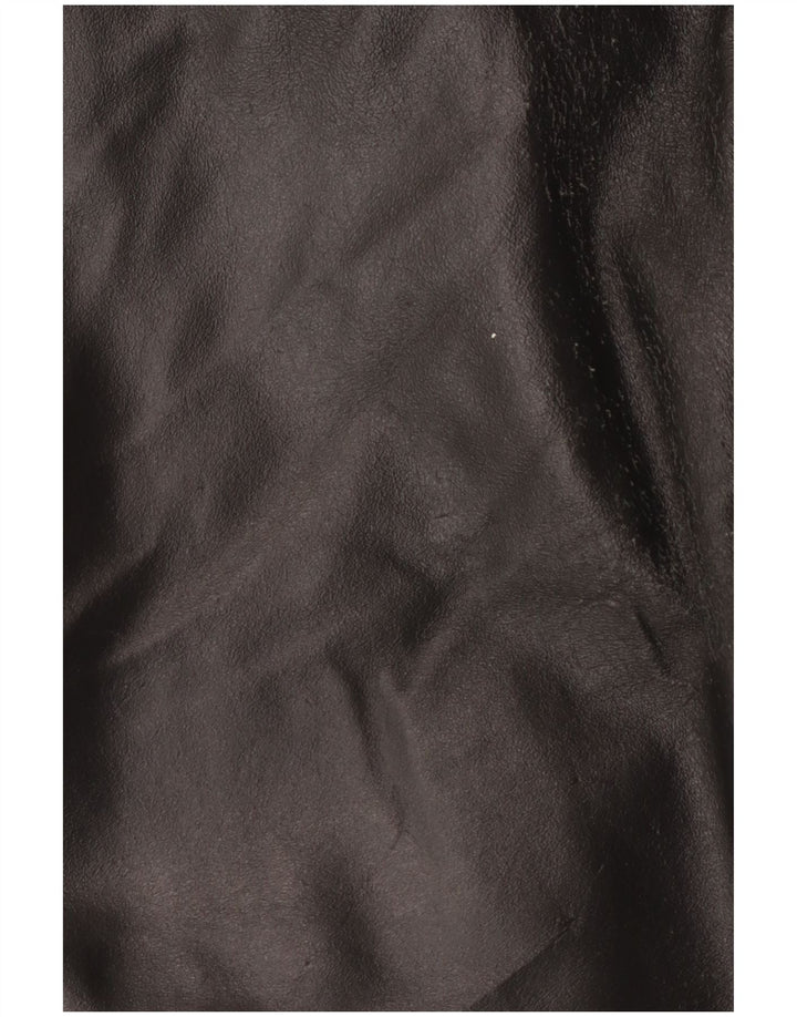 Vintage muška bomber kožna jakna UK 42 2XL crna koža