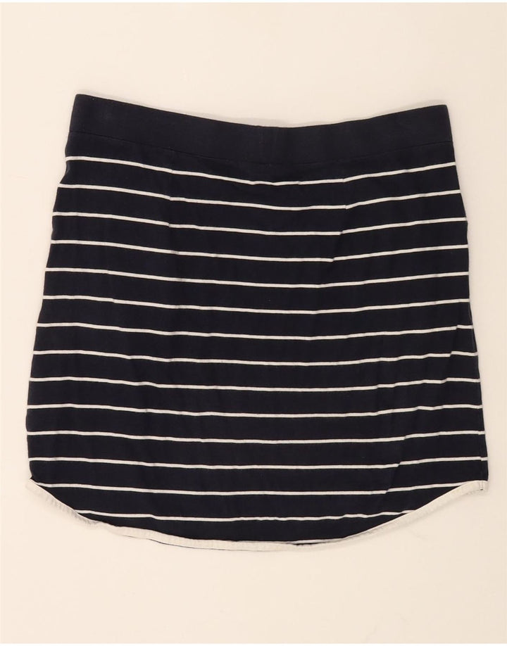 NAUTICA Womens Mini Skirt Medium W30  Navy Blue Striped Cotton Vintage Nautica and Second-Hand Nautica from Messina Hembry 
