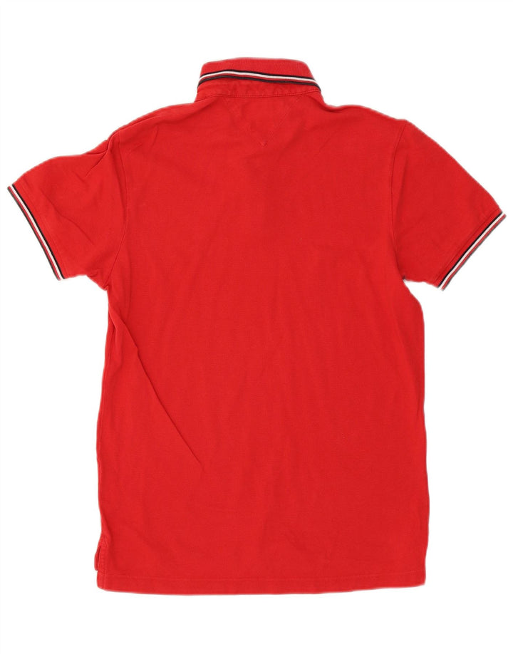 Tommy Hilfiger muška uska polo majica srednje crvene boje