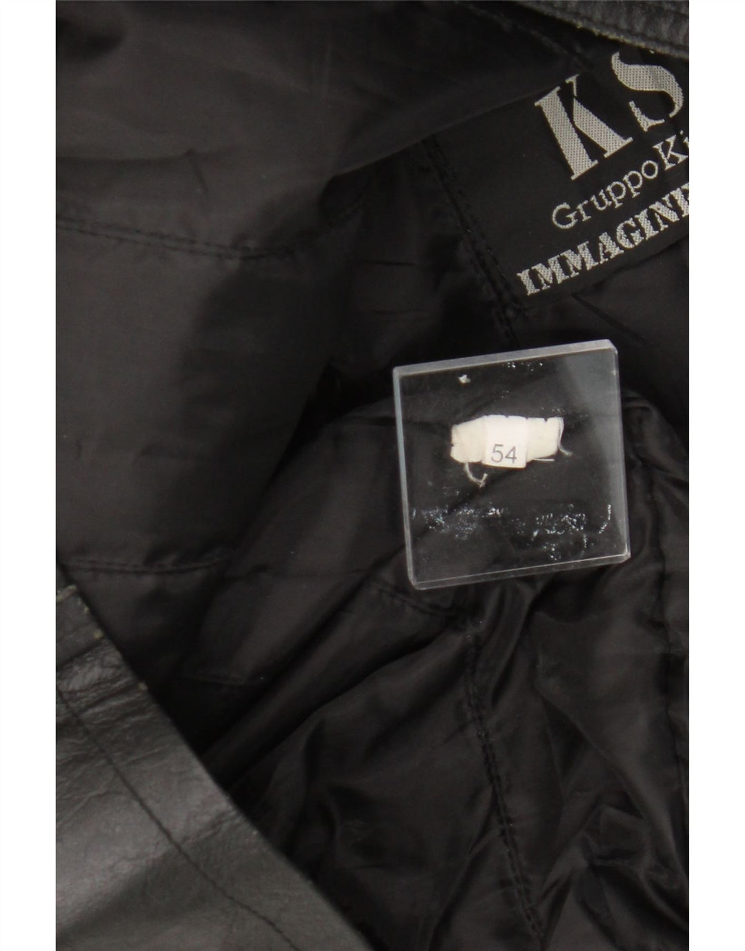 VINTAGE muška kožna jakna IT 54 2XL crna koža