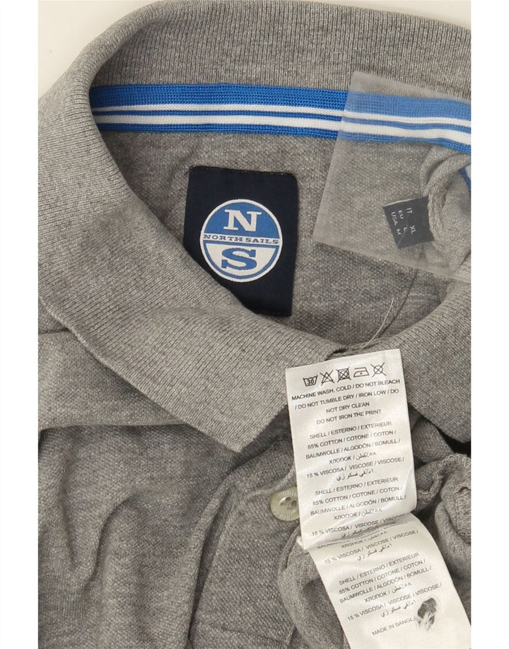 North Sails muška polo majica srednje sivi pamuk