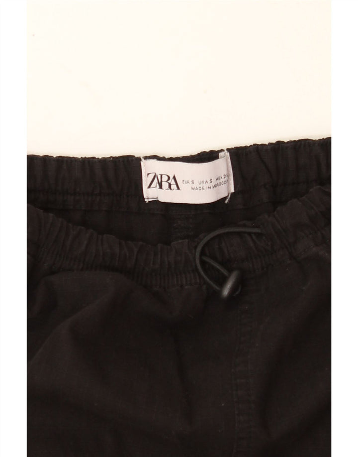ZARA Womens Cargo Skirt Small W26  Black Vintage Zara and Second-Hand Zara from Messina Hembry 