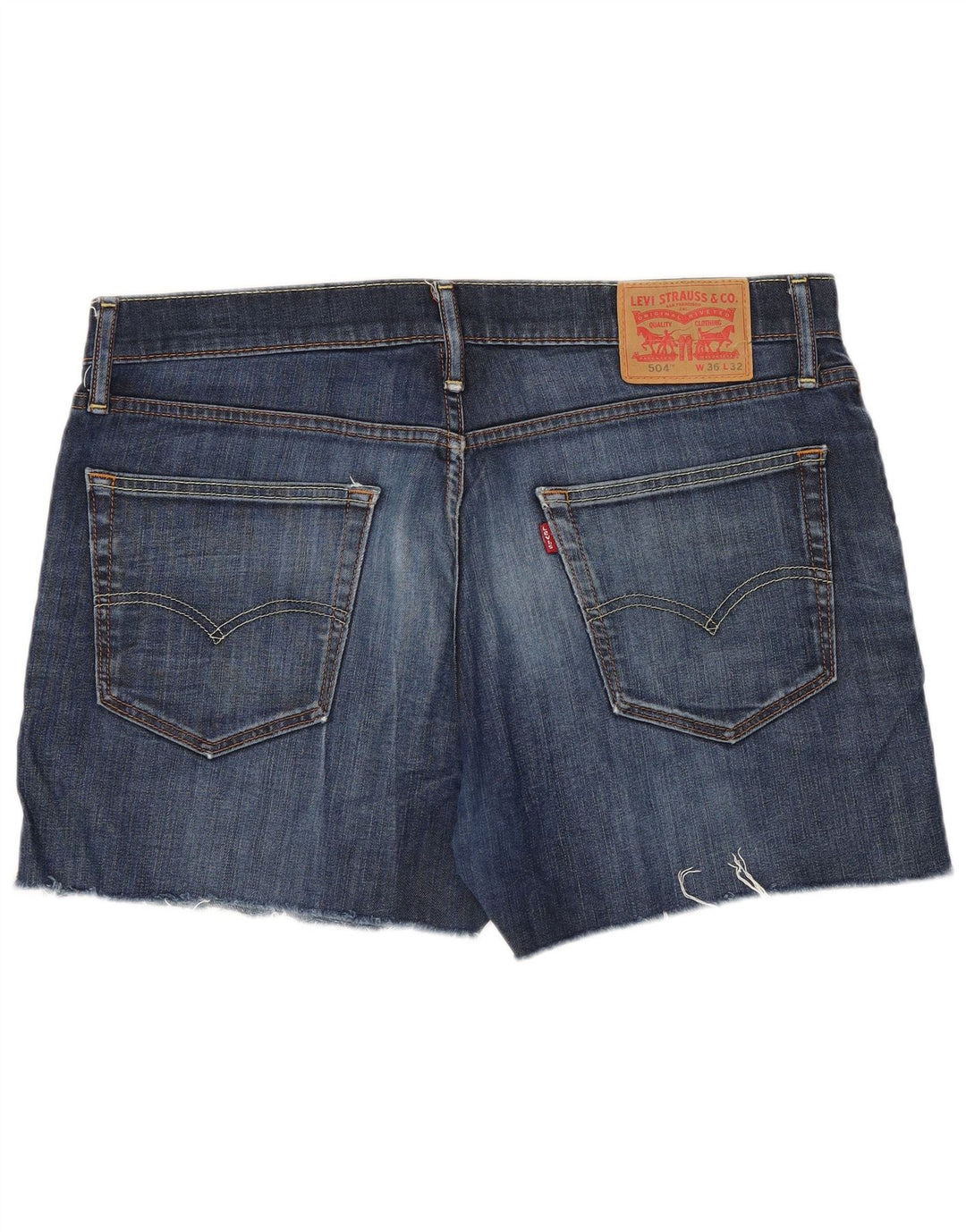 Levi's muške 504 traper kratke hlače W36 veliki plavi pamuk
