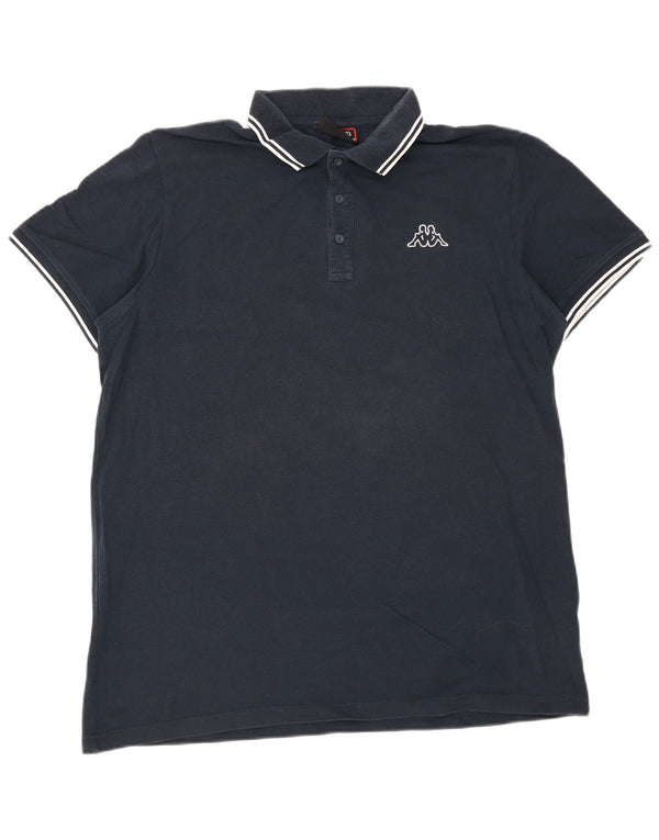 Kappa muška polo majica 2XL tamnoplavi pamuk na pruge