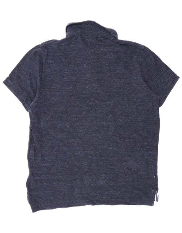 Superdry muška polo majica 2XL tamnoplavi flekasti pamuk