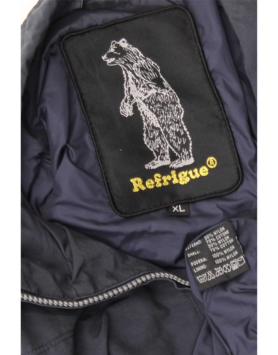 Refrigue muška bomber jakna UK 42 XL tamnoplavi najlon