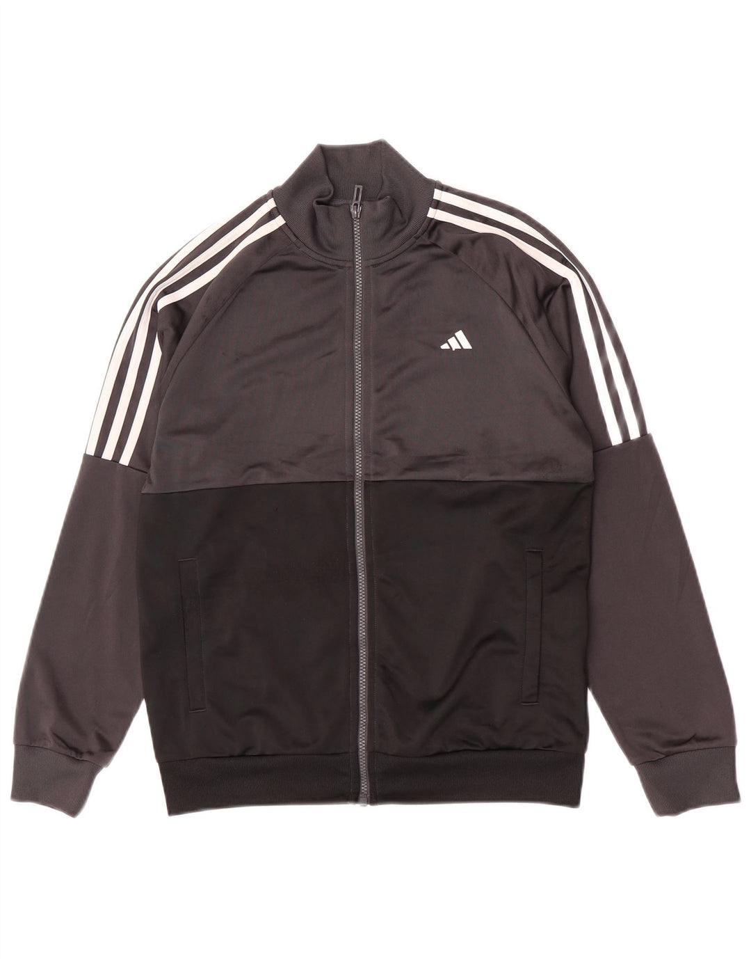 Gornja jakna za trenirku Adidas za dječake 13-14 godina siva poliesterska boja
