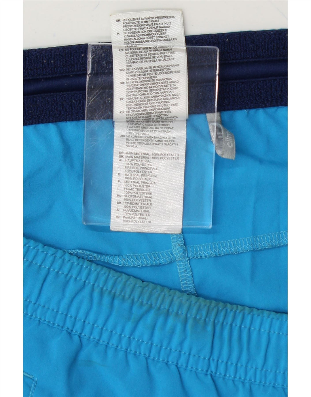 ADIDAS Mens Sport Shorts Small  Blue Polyester Vintage Adidas and Second-Hand Adidas from Messina Hembry 