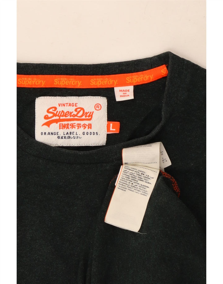 Superdry muška majica kratkih rukava Veliki crni pamuk