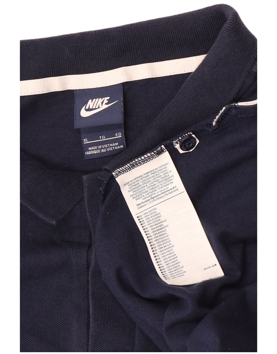 NIKE muška polo majica XL tamnoplavi pamuk