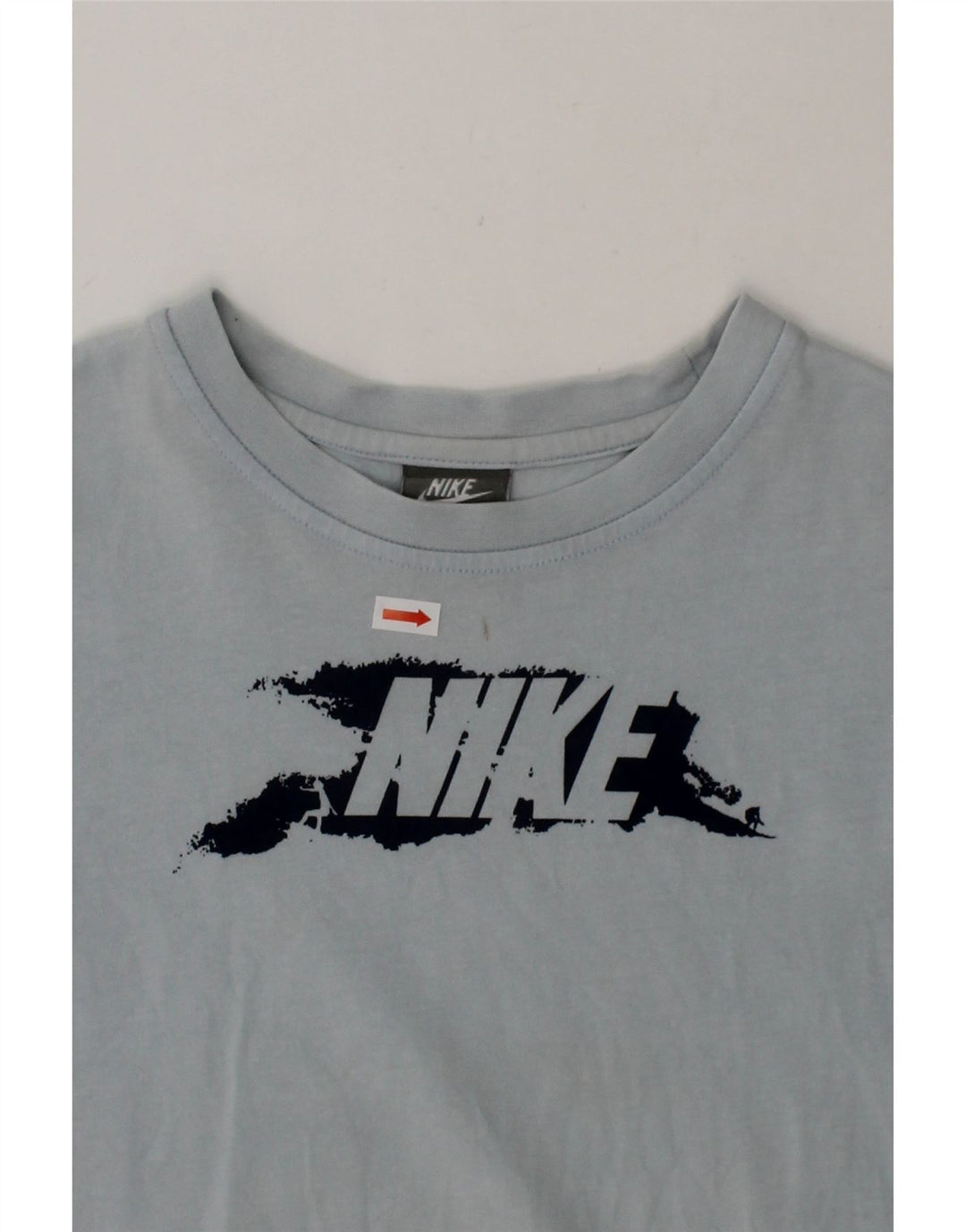 NIKE Boys Graphic T-Shirt Top 7-8 Years Blue Cotton Vintage Nike and Second-Hand Nike from Messina Hembry 