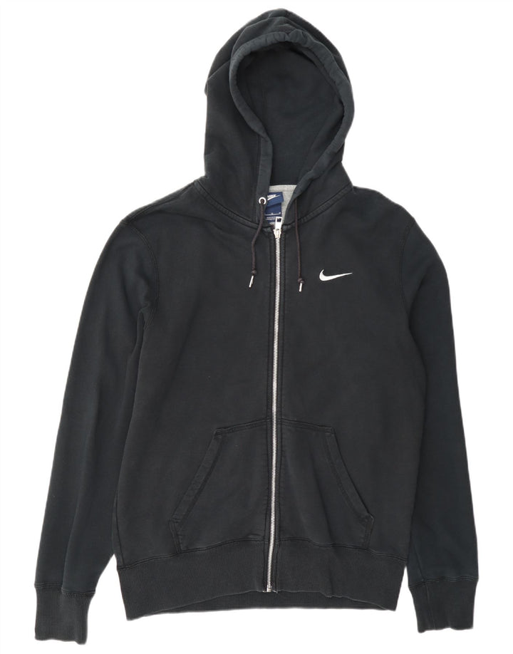 Nike muški pulover s kapuljačom na patentni zatvarač, srednji crni pamuk