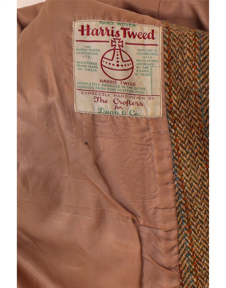 Harris Tweed muški sako sa 3 gumba UK 38 Srednje zelena riblja kost