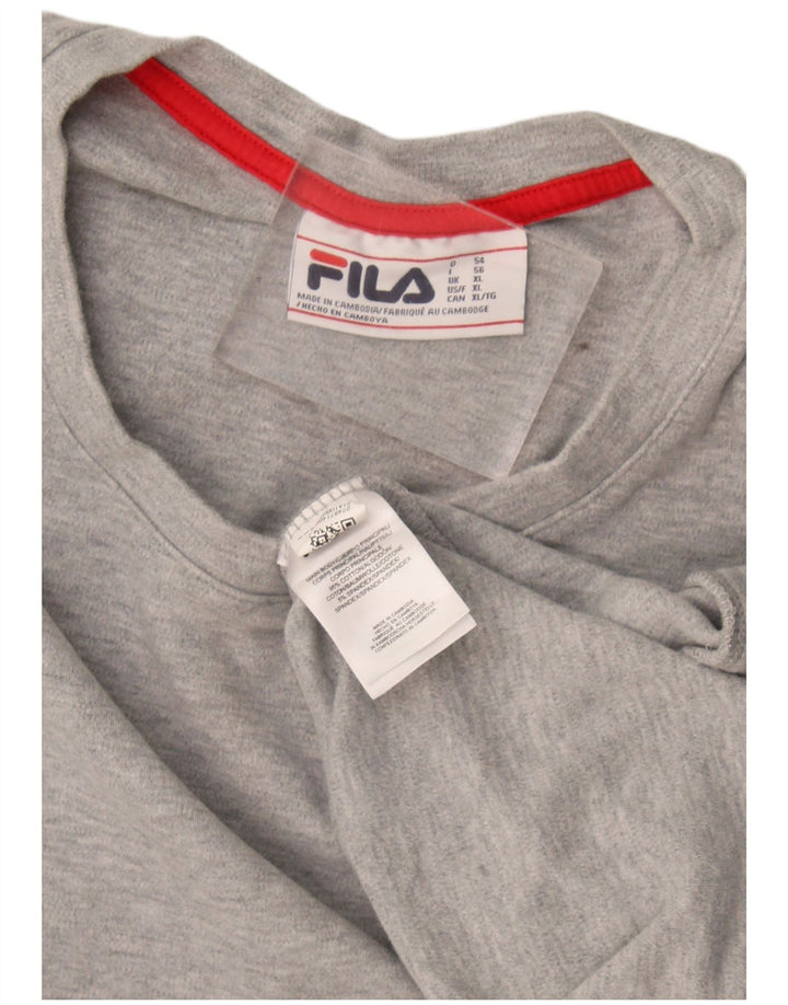 Fila muški džemperi XL sivi pamuk
