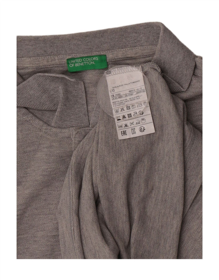 Benetton muška polo majica Large Grey Pamuk