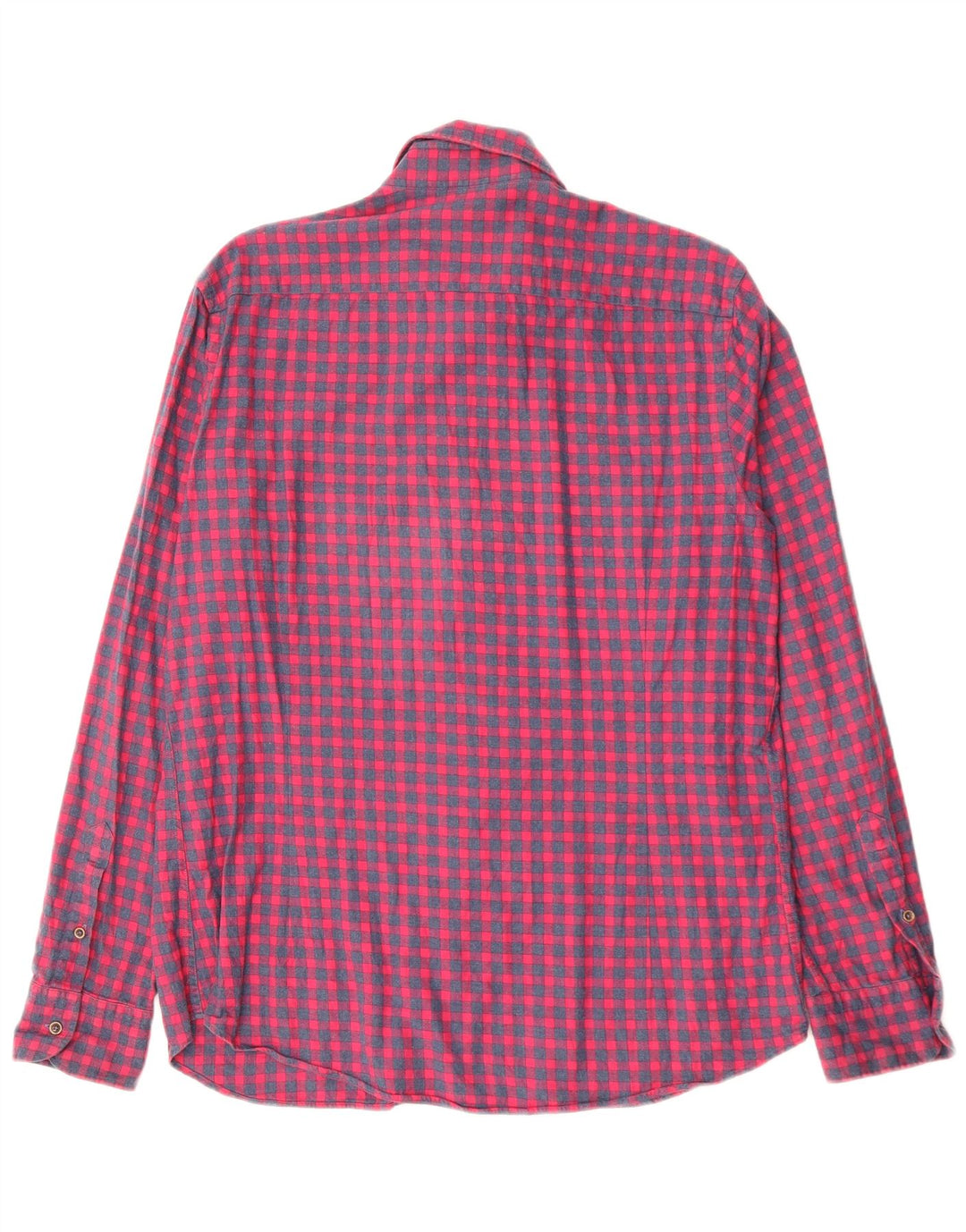 MASSIMO DUTTI Muška flanelska košulja, veliki crveni pamuk od ginghama