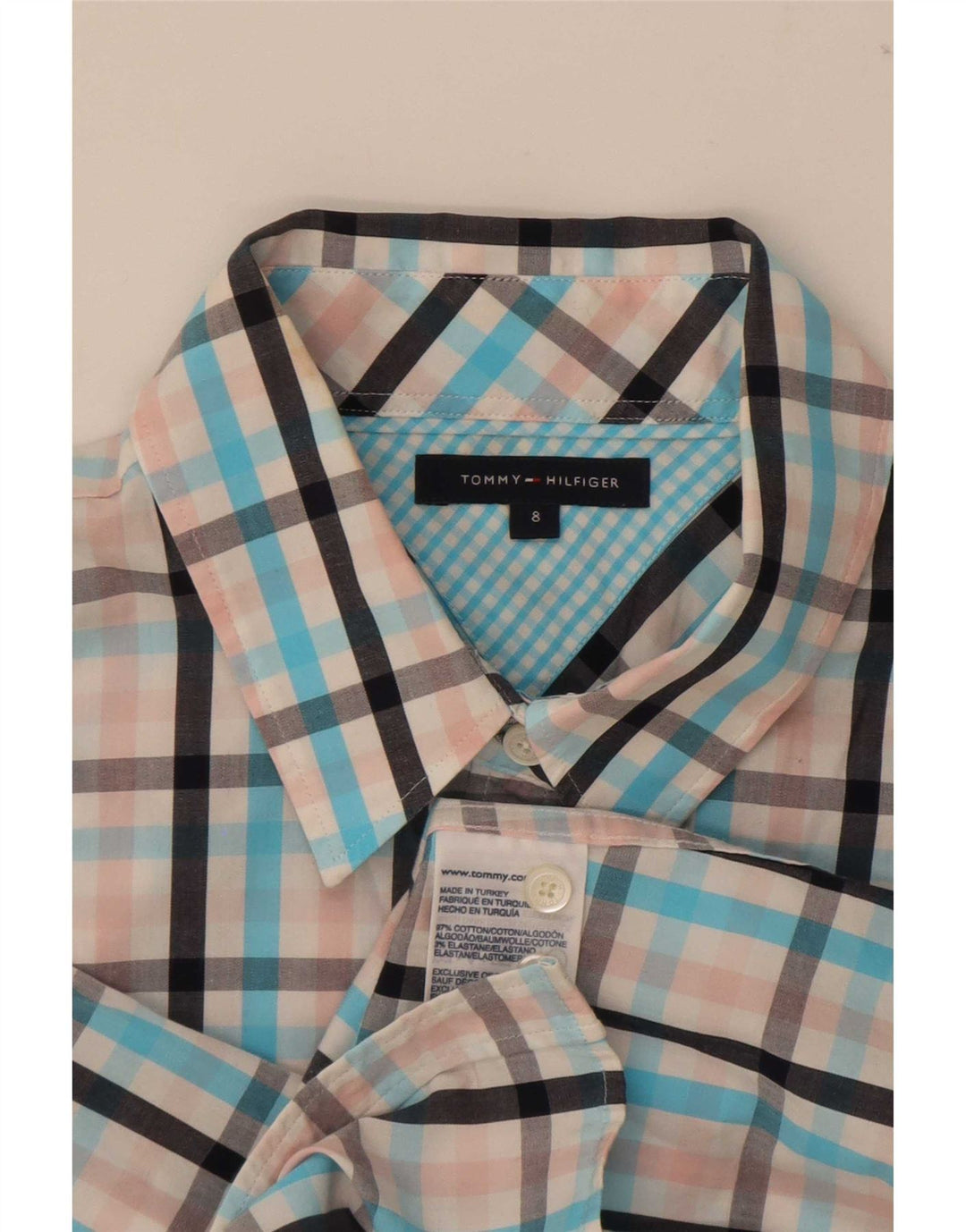 Tommy Hilfiger Ženska košulja kratkih rukava US 8 Srednja višebojna gingham