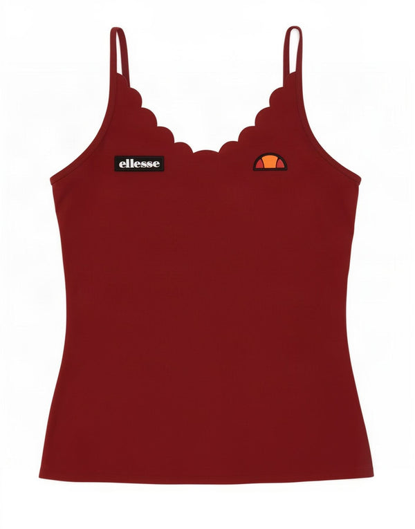 Ellesse Ženski Cami Top UK 12 Srednje kestenjasti poliamid