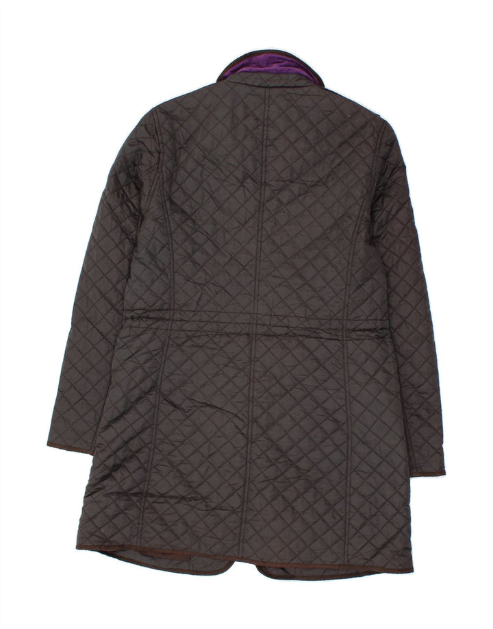 HOBBS Womens Quilted Overcoat UK 12 Medium Black Polyamide Vintage Hobbs and Second-Hand Hobbs from Messina Hembry 