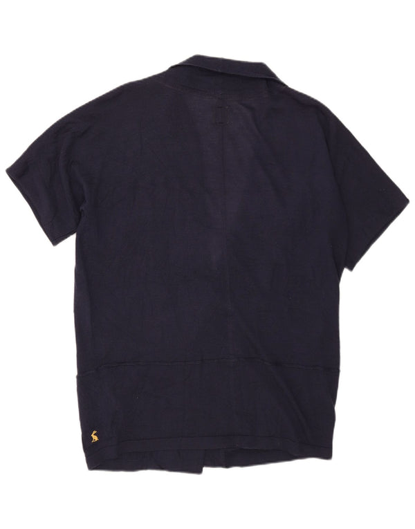 Joules ženski prekomjerni džemper kratkih rukava UK 10 Small Navy Blue