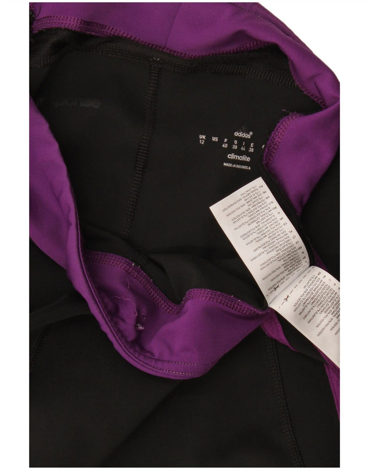Adidas ženske Climalite Capri tajice UK 12 srednje crne boje