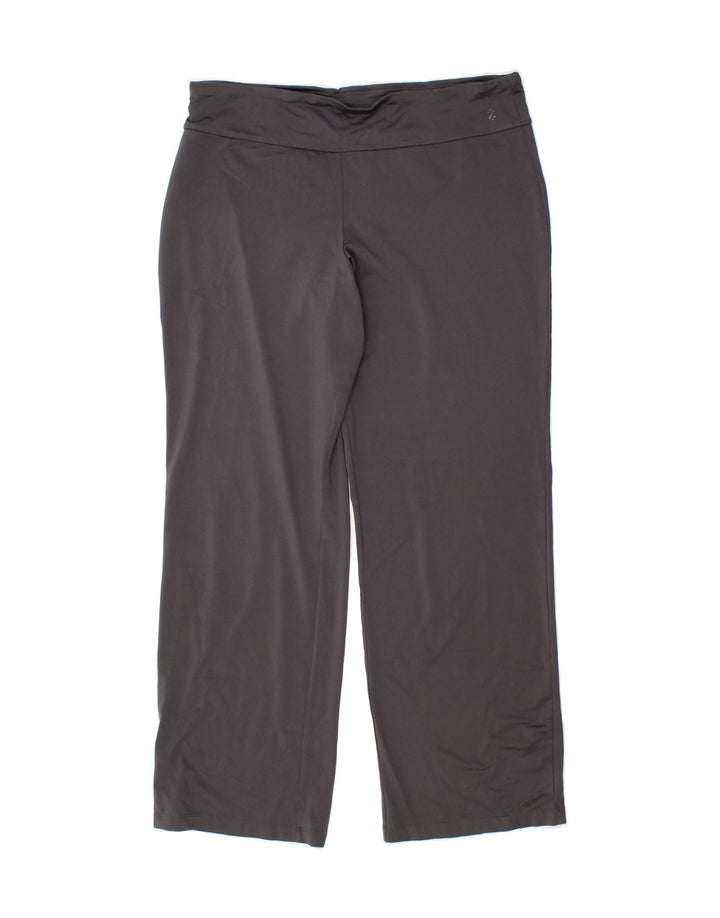 IZOD Womens Tracksuit Trousers UK 16 Large  Grey Polyester Vintage Izod and Second-Hand Izod from Messina Hembry 