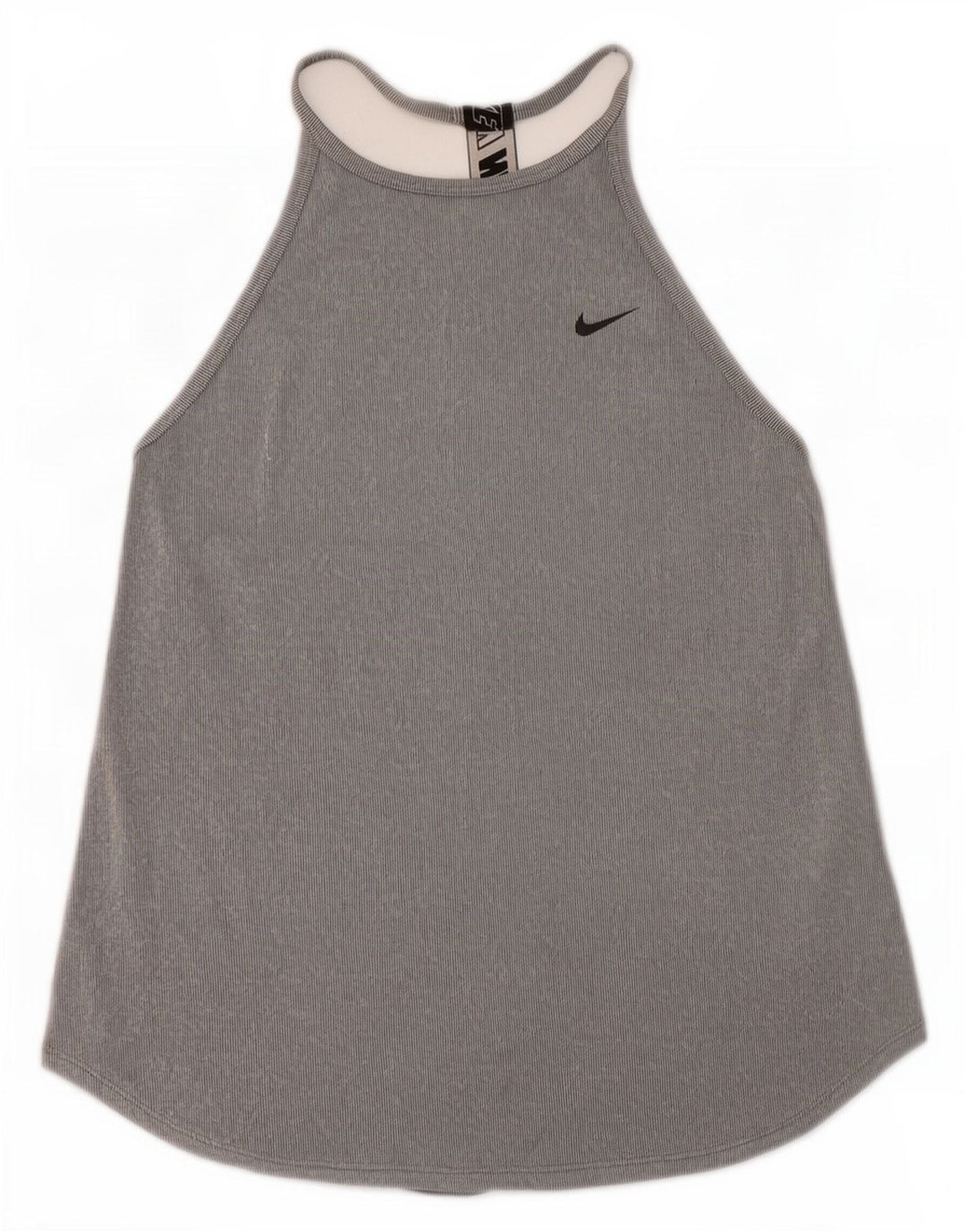 Nike Ženski Dri Fit Graphic Vest Top UK 8 Small Gray Colourblock Poliester