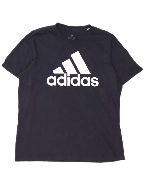 Adidas muška majica s grafičkim motivima XL tamnoplavi pamuk