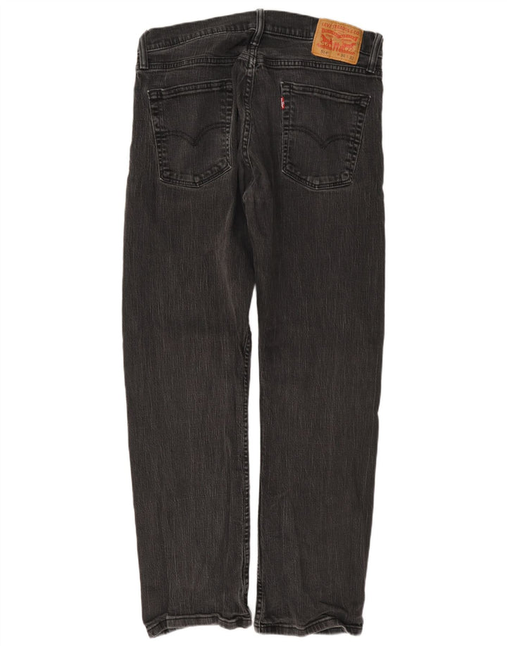Levi's muške 514 ravne traperice W36 L32 sivi pamuk