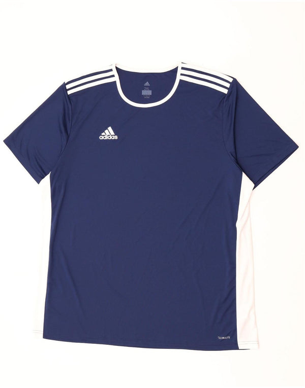 Adidas muška majica Climalite Top 2XL mornarsko plava poliesterska boja