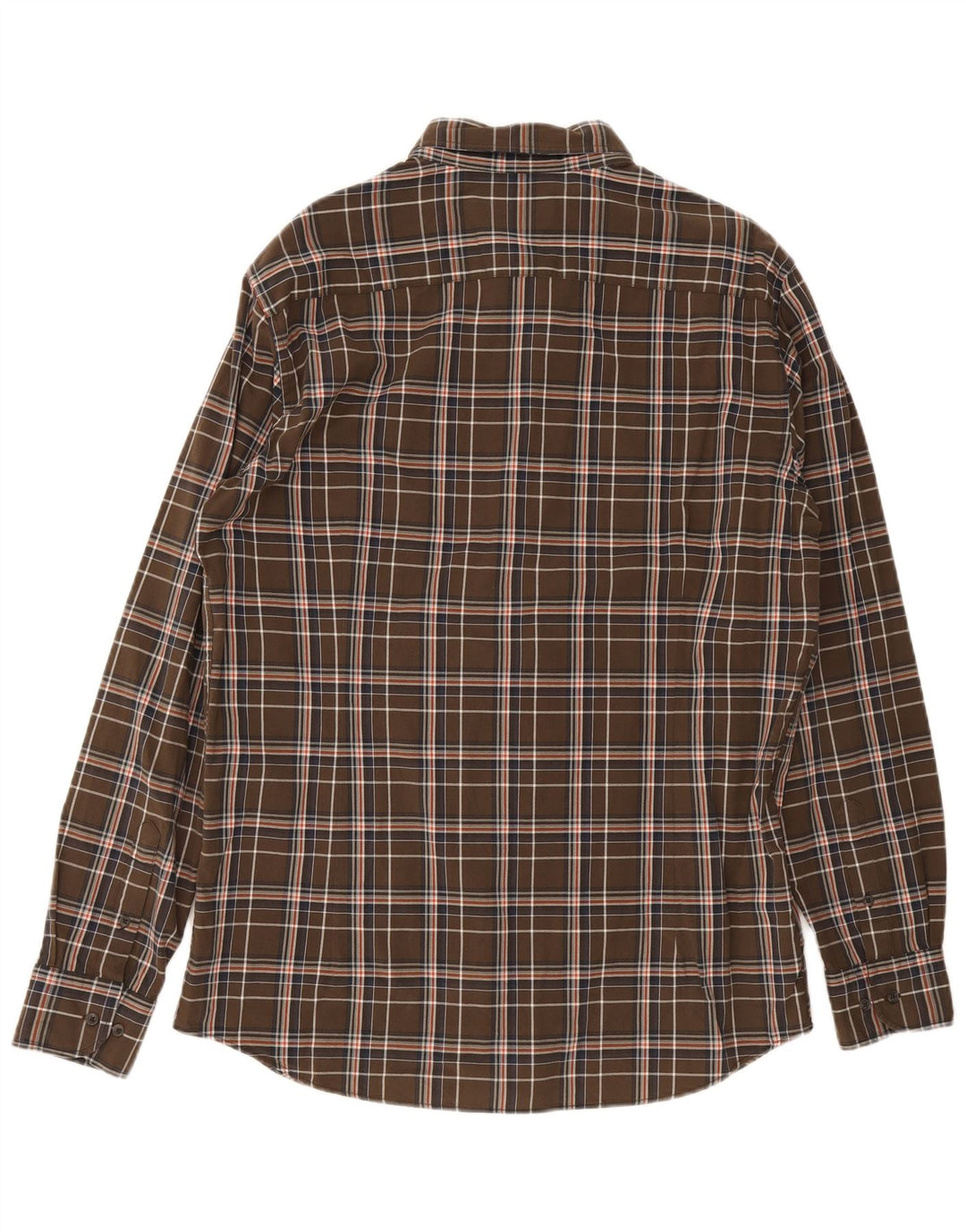 Massimo Dutti muška košulja XL smeđi karirani pamuk