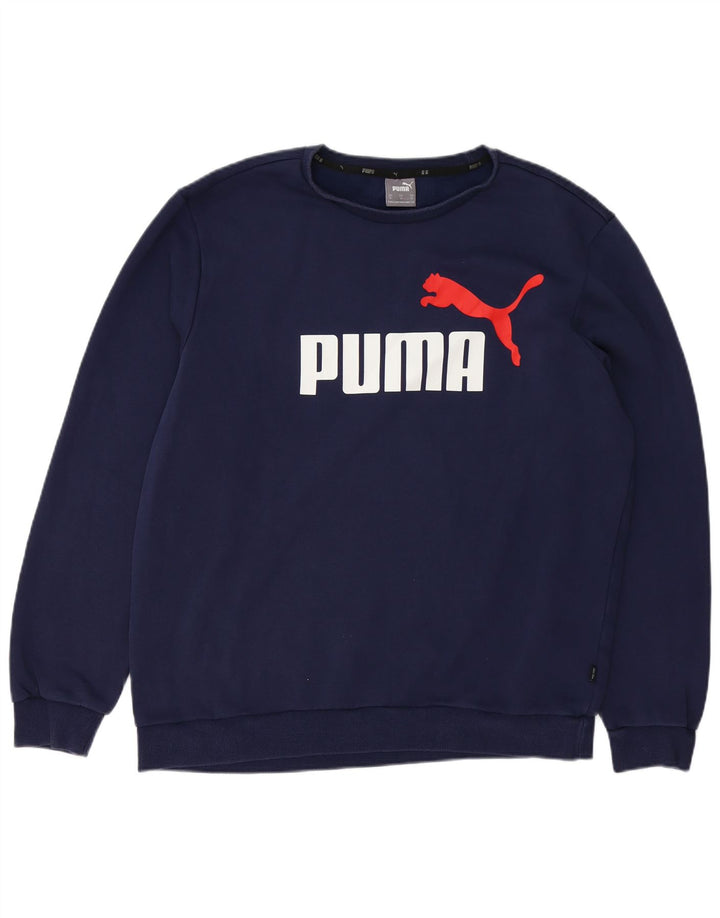 Puma muški džemper s grafičkim motivima XL tamnoplavi