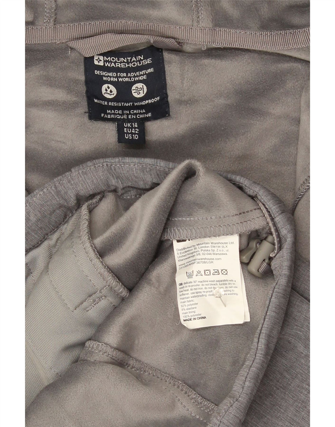 Mountain Warehouse ženska vjetrovka s kapuljačom UK 14 velika siva