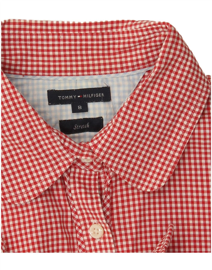 Tommy Hilfiger ženska košulja kratkih rukava US 8 srednje crvene boje gingham